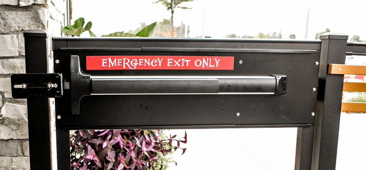 emergency push bar installation in Pittsburg